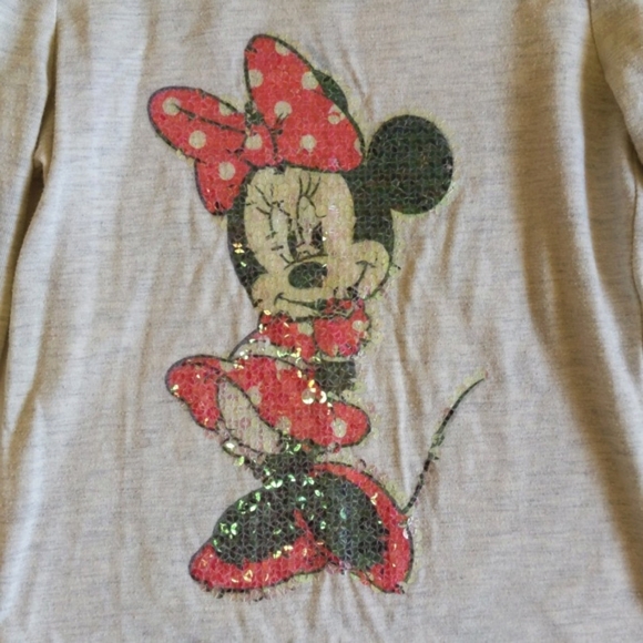 disney sequin minnie mouse graphic long sleeve shirt 2T toddler girls - Picture 2 of 6